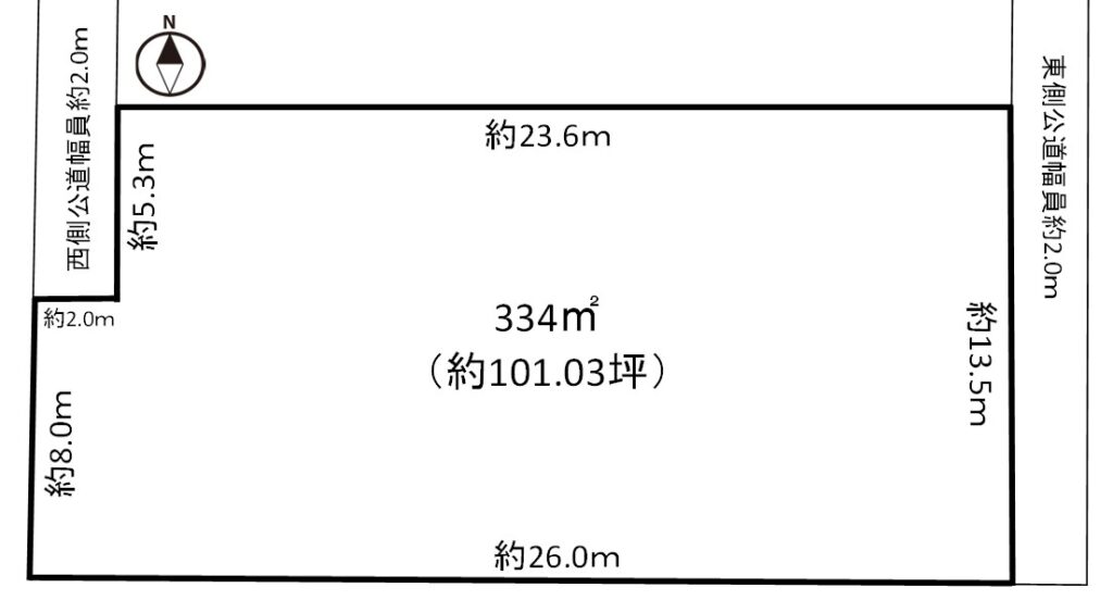 外割田字前堀田　売地
