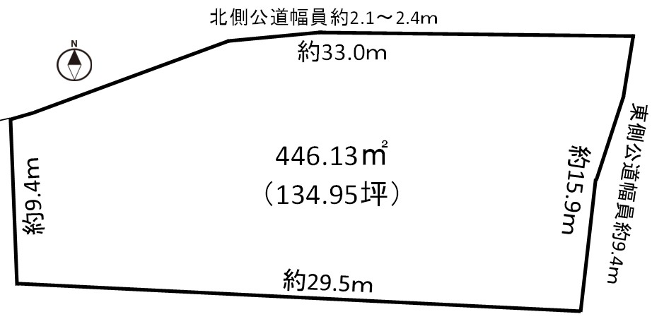 北方町北方字下本郷二　売地