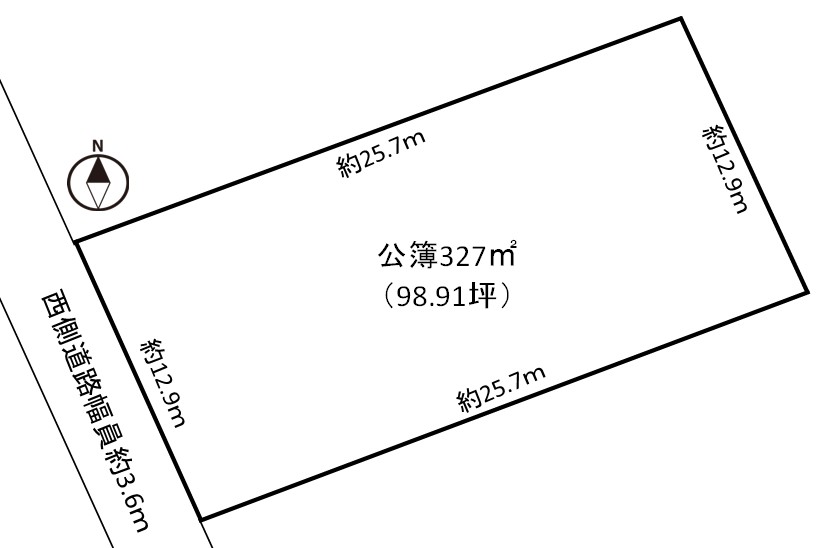 北方町北方　売地